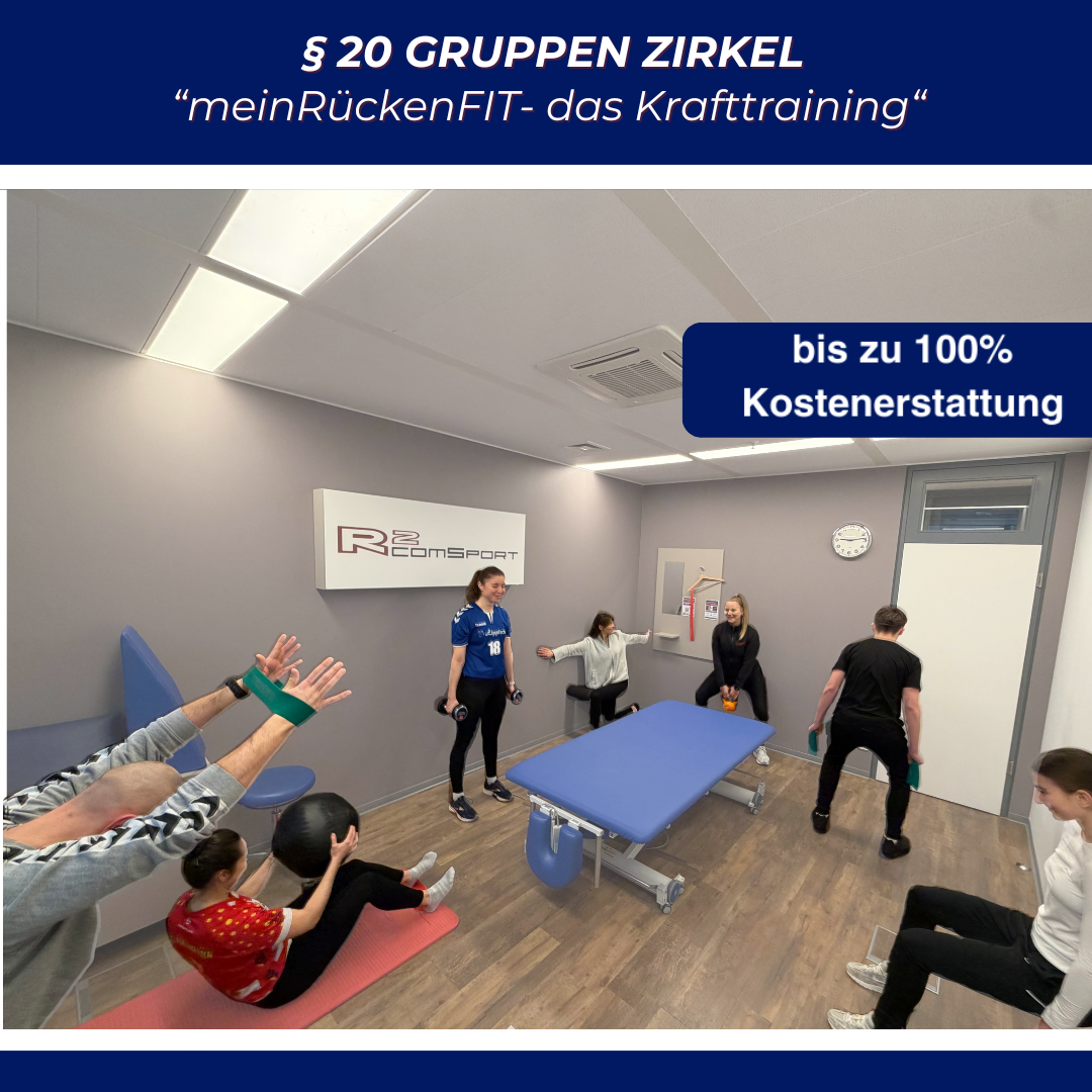 3. §20 Kurs “meinRückenFIT- das Krafttraining“ – Gruppenzirkel Mo, Mi, Fr